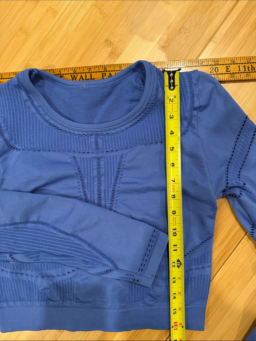 Fabletics Periwinkle Seamless Long Sleeve Top